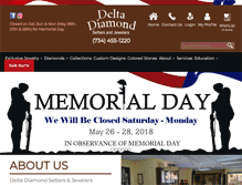 Tablet Screenshot of deltadiamondplymouth.com
